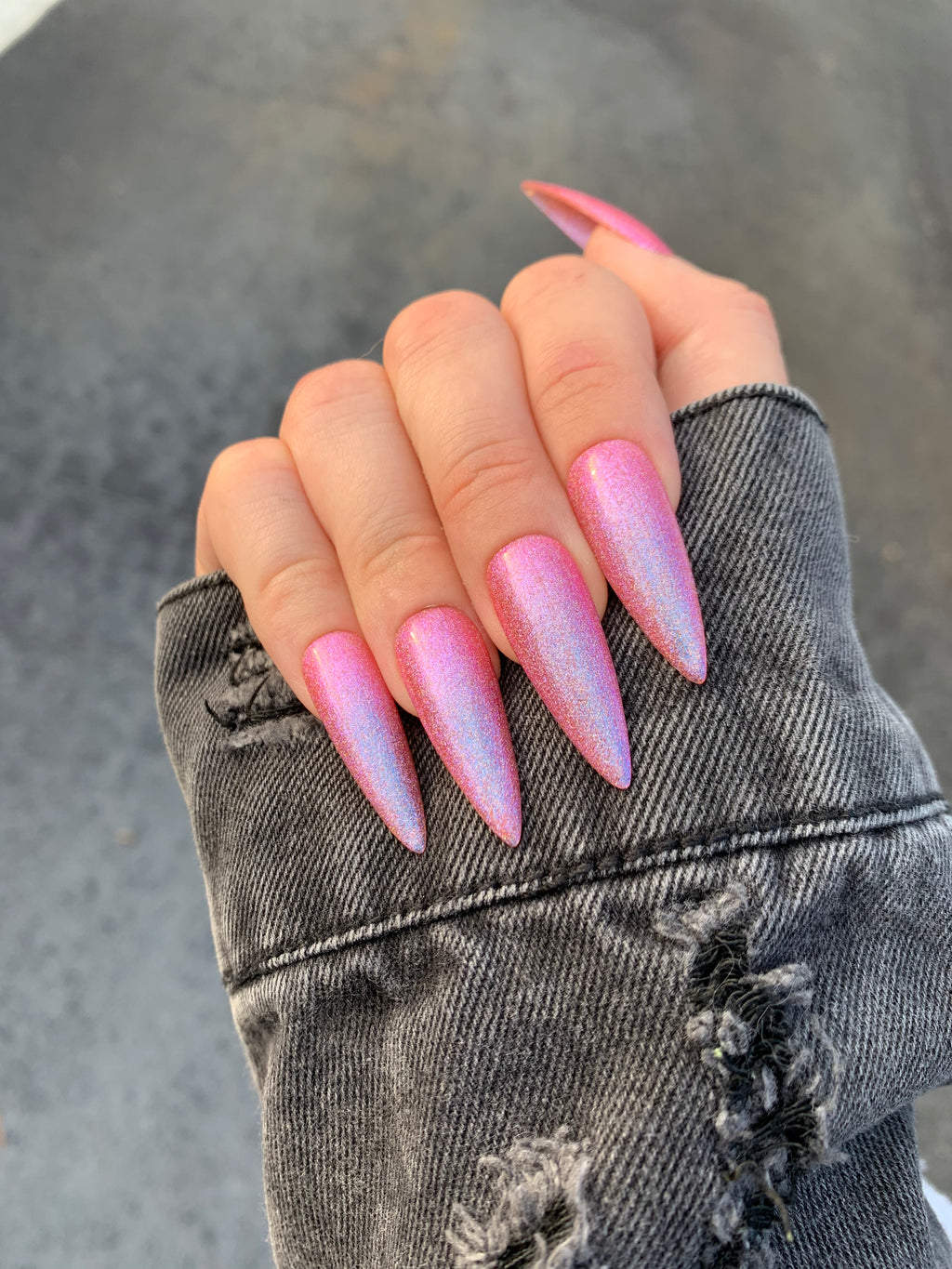 SALMON PINK GLITTER