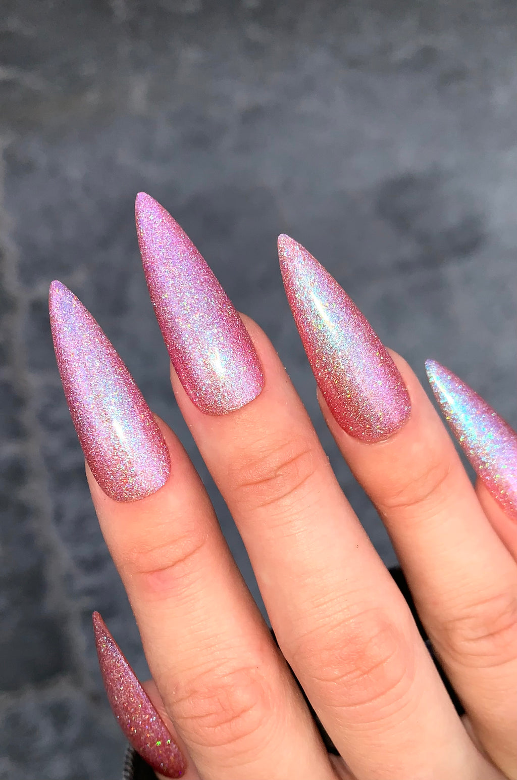 SALMON PINK GLITTER