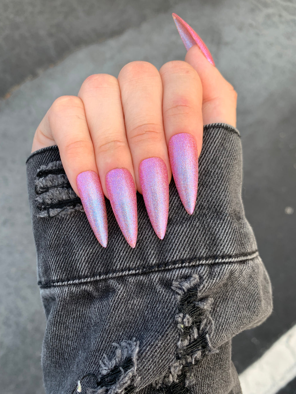 SALMON PINK GLITTER