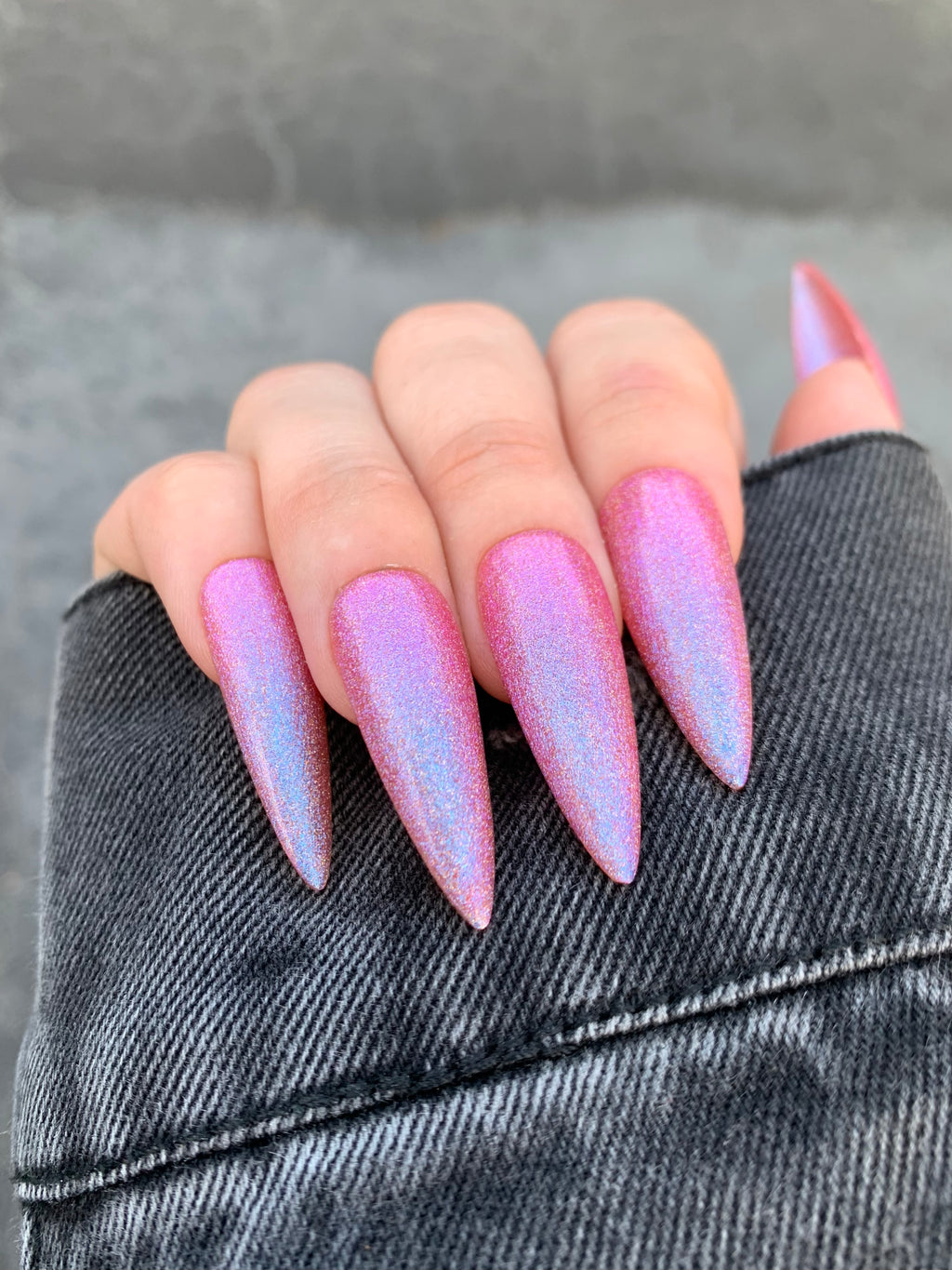 SALMON PINK GLITTER