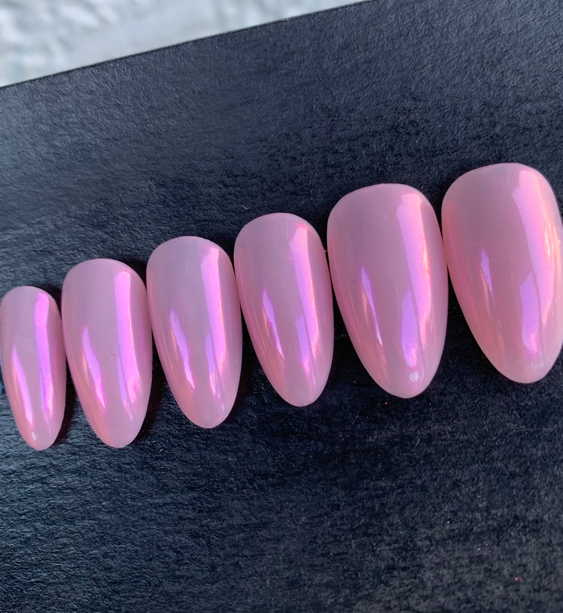 Chrome Nude Nails