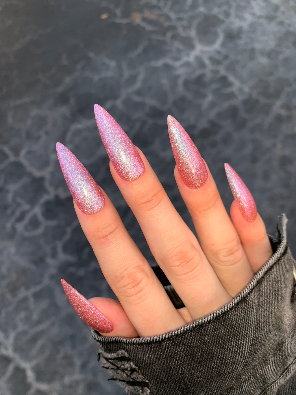 SALMON PINK GLITTER