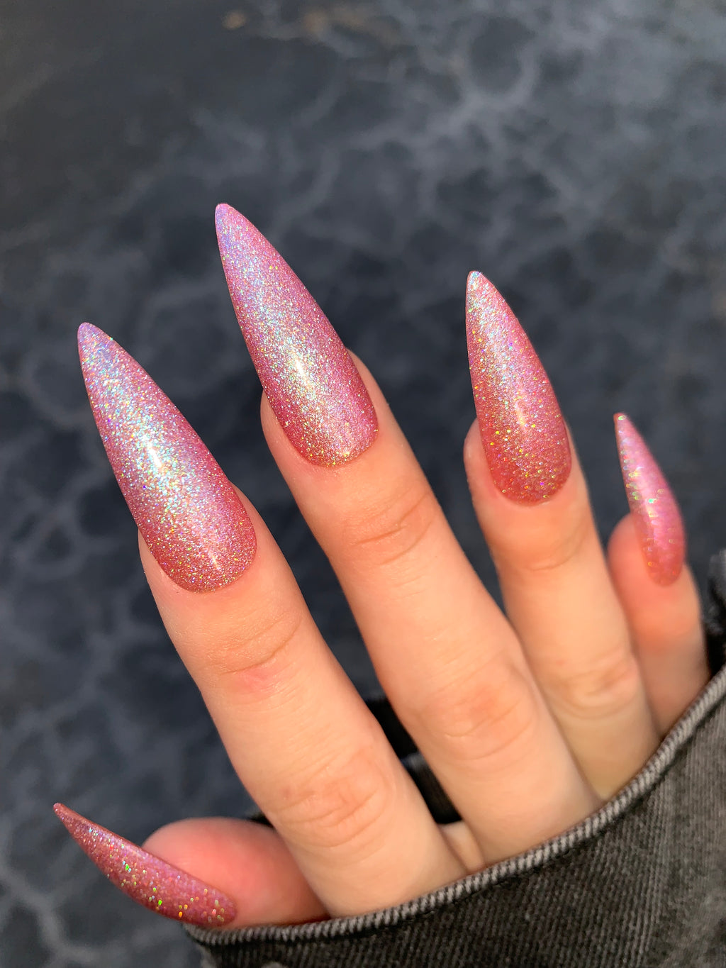 SALMON PINK GLITTER
