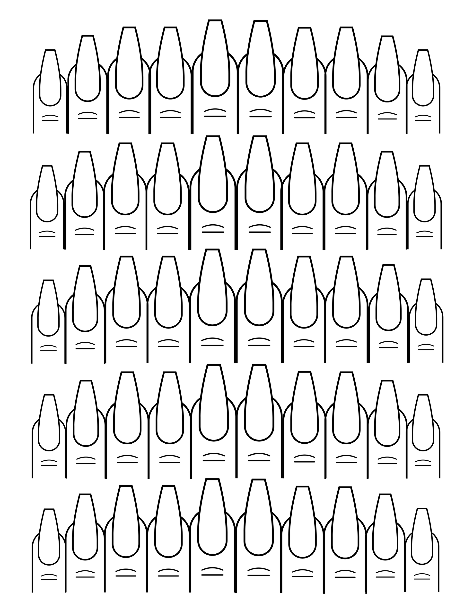 Nail Art Digital Print Out PDF