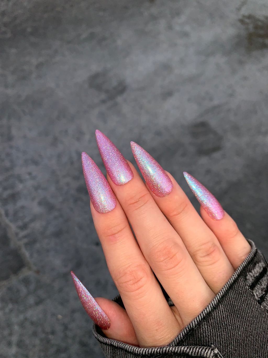 SALMON PINK GLITTER