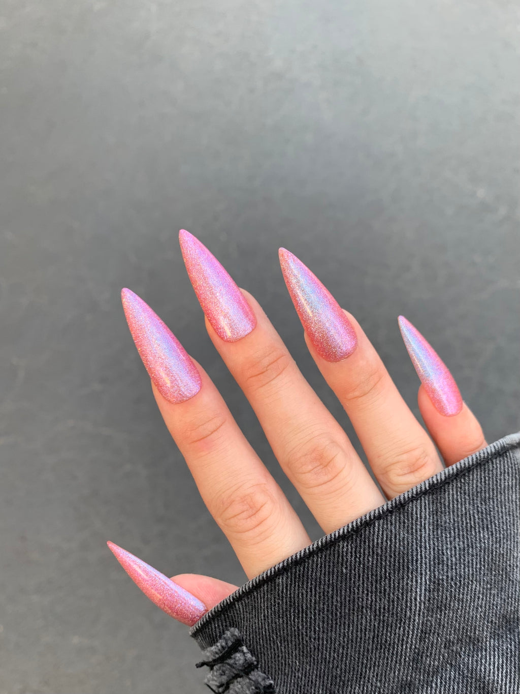 SALMON PINK GLITTER