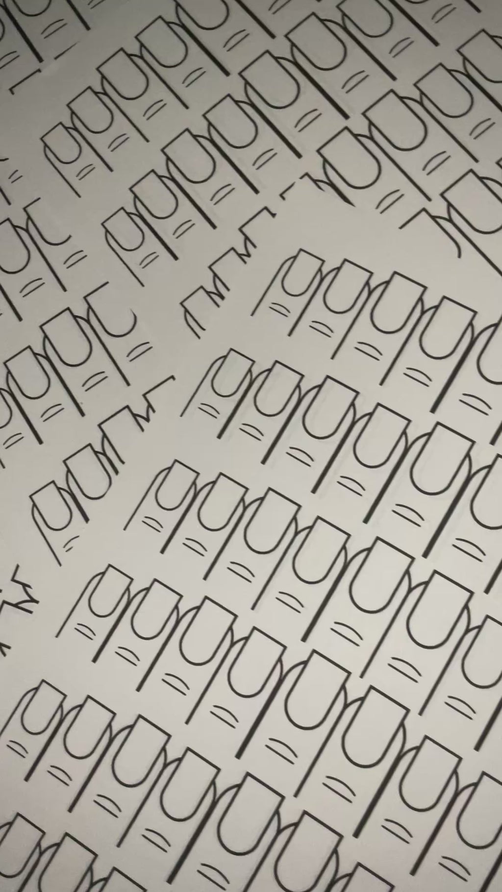 SQUARE Double Sided Nail Template Print Outs