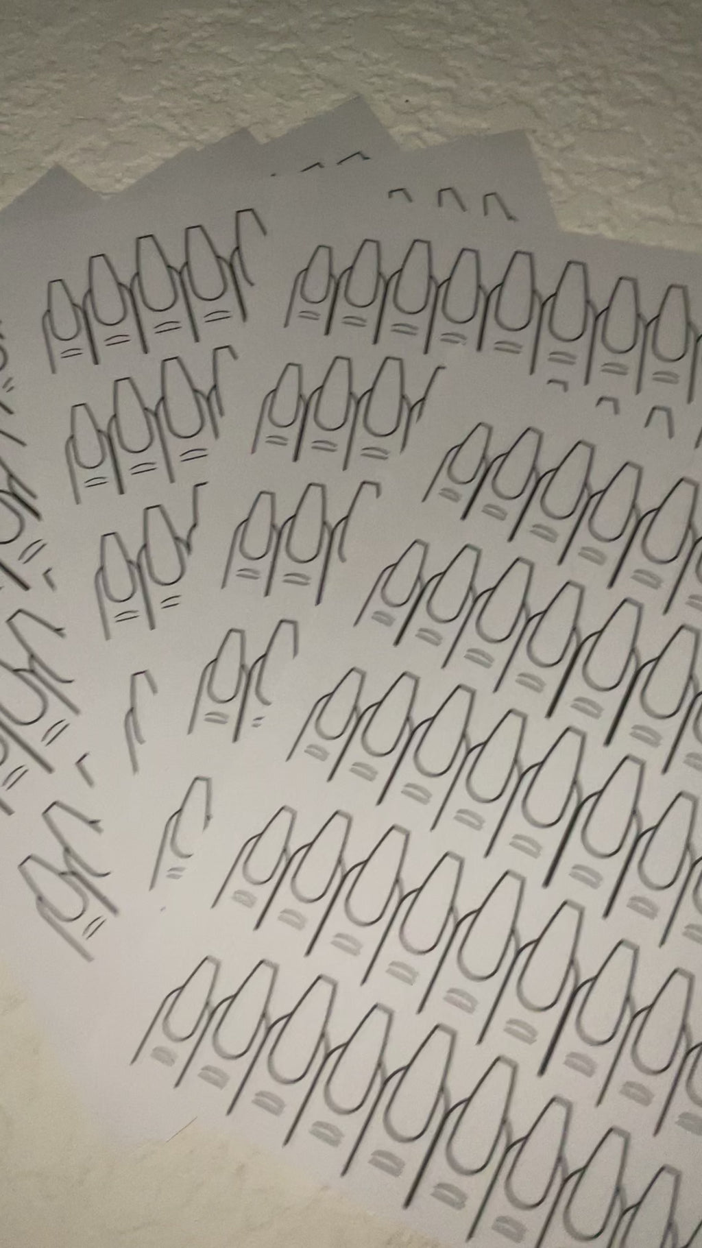 COFFIN Double Sided Nail Template Print Outs